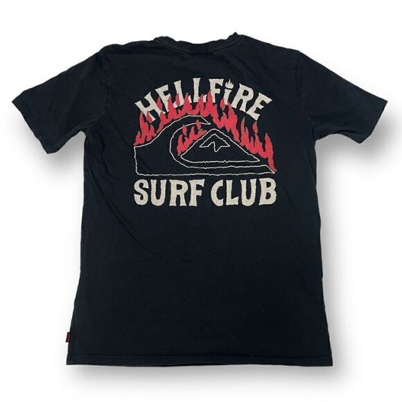 Quicksilver Stranger Things Hellfire Surf Club Size Small - Picture 4 of 6
